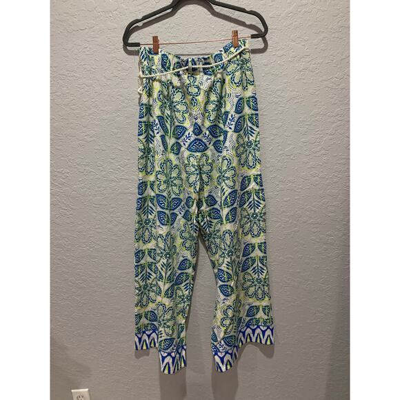 CeCe Wide Leg Linen High Waisted Pants Size L NWOT Coastal Preppy - Picture 6 of 6